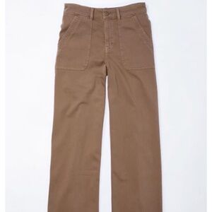 AE Dreamy Drape Stretch Super High-Waisted Baggy Wide-Leg Pant Sz 6 Short